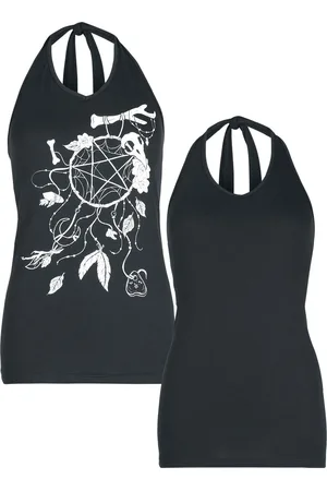 Gothicana Top Halterneck Goth z Tops double pack