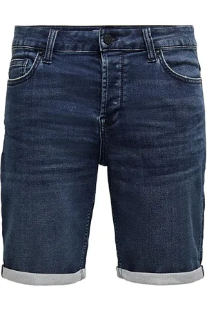 Only & Sons Krótkie spodenki z ONSPly Life Reg D Blue Slim Fit