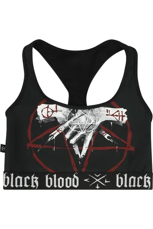 Gothicana Góra bikini Goth z Bikini top with Pentagram