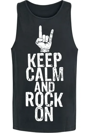 Sprüche Tanktop Fun z Keep Calm And Rock On