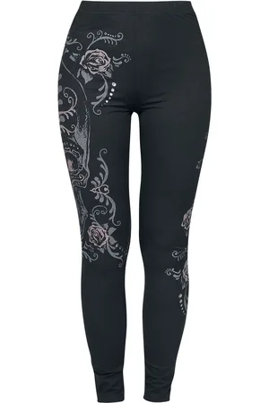 Rock Rebel Legginsy z Leggings with skull print