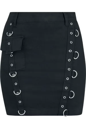 EMP Spódnica krótka z Short Skirt with decorative rivets