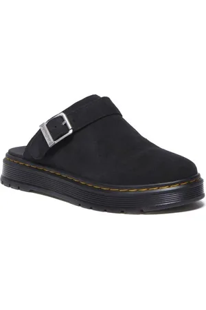 Dr. Martens Sandały z Brookline Mules Black Bronx Suede
