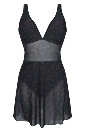 Full Volume Kostium kąpielowy z Bathing Suit with Mesh Dress