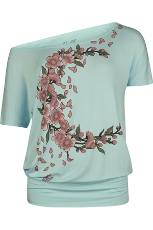 Full Volume T-Shirt z T-shirt with Flowers Front Prrint