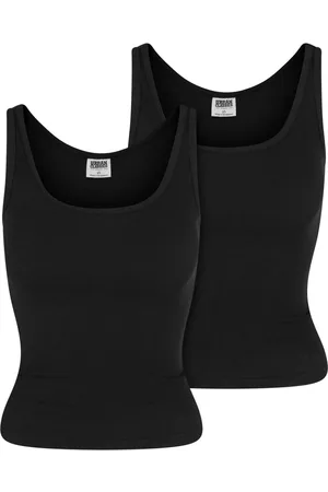 Urban classics Top z Ladies Organic Basic Rib Vest 2-pack