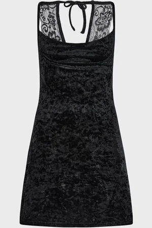 Killstar Sukienka krótka Goth z Burnt Obsidian Lounge Dress