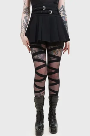 Killstar Spódnica krótka Goth z Heart Stealer Skirt