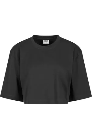 Urban classics T-Shirt z Ladies Heavy Organic Oversized Cropped T-shirt