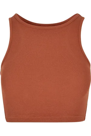 Urban classics Top z Ladies Cropped Rib Top