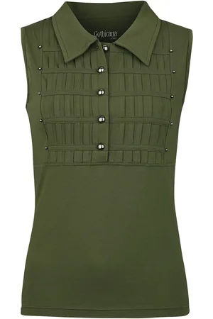 Gothicana Top Goth z Military style top