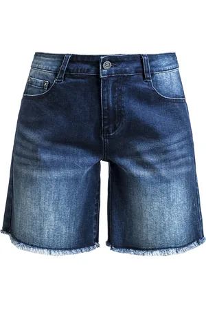 RED by EMP Krótkie spodenki z Denim shorts with distressed detailing