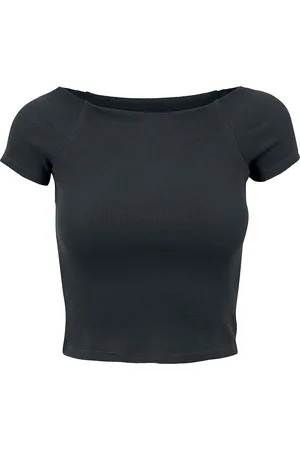 Urban classics T-Shirt z Ladies Off Shoulder Rib Tee