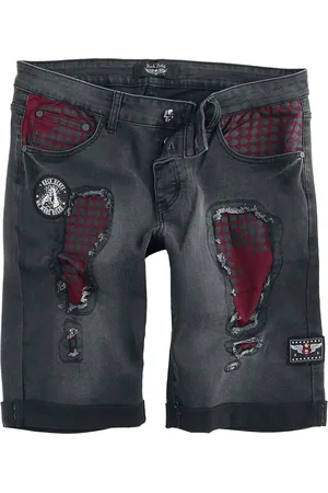 Rock Rebel Krótkie spodenki z Shorts with distressed effects