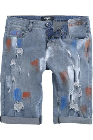 Rock Rebel Krótkie spodenki z Shorts with distressed effects