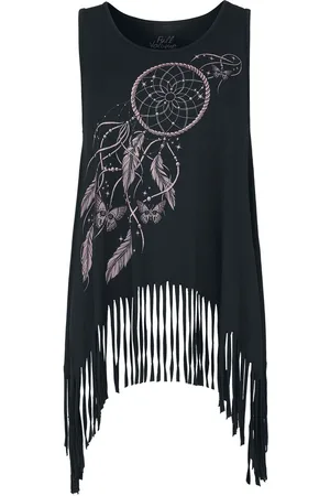 Full Volume Top z Vest with Dream Catcher Print