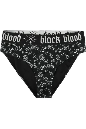 Gothicana Dół bikini Goth z Bikini briefs with Pentagram