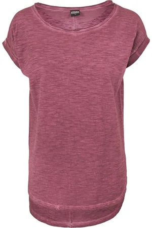 Urban classics T-Shirt z Ladies Long Back Shaped Spray Dye Tee