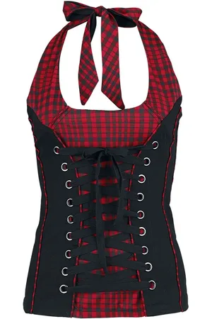 EMP Top Halterneck z Corded Chest