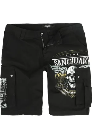 Rock Rebel Krótkie spodenki z Shorts with skull buttons