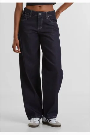 Urban classics Jeansy z Ladies Mid Waist 90´s Jeans