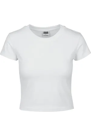 Urban classics T-Shirt z Ladies Stretch Jersey Cropped Tee