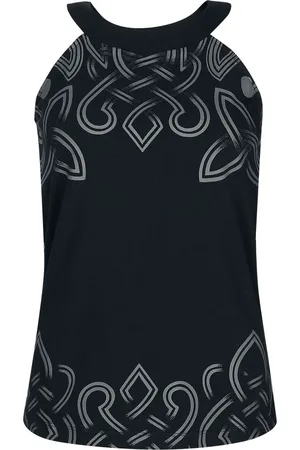 EMP Top Halterneck z Top with nordic ornaments