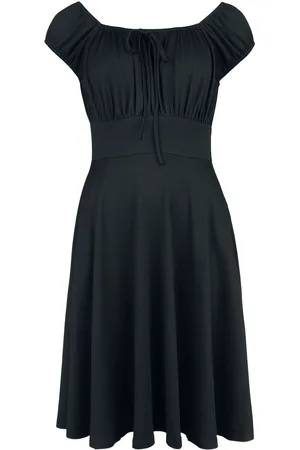 Voodoo Vixen Sukienka Medium Rockabilly z Gathered Neckline Flare Dress
