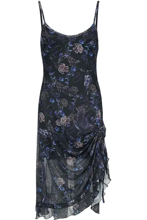 Jawbreaker Sukienka Medium z Purple Night Crows Mesh Midi Dress