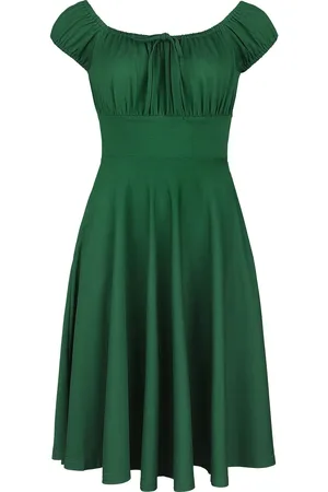 Voodoo Vixen Sukienka Medium Rockabilly z Gathered neckline flared dress