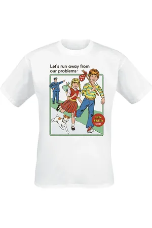 Steven Rhodes T-Shirt Fun z Let’s Run Away From Our Problems