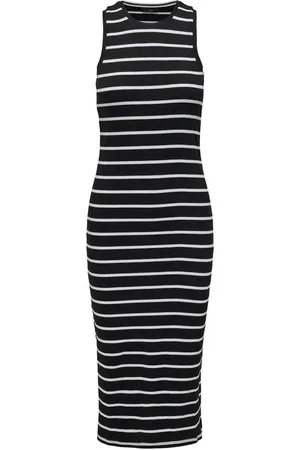 ONLY Sukienka Medium z ONLBELFAST STRIPE S/L MIDI DRESS JRS NOOS