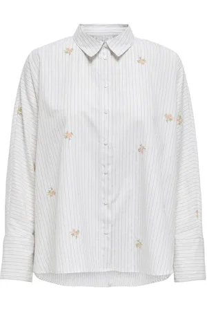 ONLY Koszula z długim rękawem z ONLJOELLA GRACE L/S EMB SHIRT OX WVN