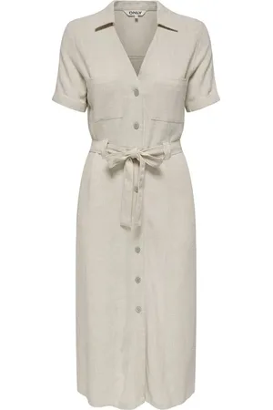 ONLY Sukienka Medium z ONLSIESTA SS LIN BL SHIRT DRESS PNT NOOS