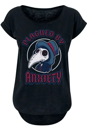 Sprüche T-Shirt Fun z Plagued By Anxiety
