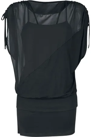 Forplay T-Shirt z 2 in 1 Side Sleeve Chiffon Dress