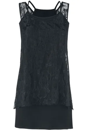 Forplay Top Goth z Laced 2 in 1 Top