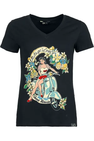 Queen Kerosin T-Shirt Rockabilly z Vintage Love