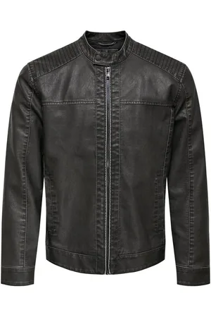 Only & Sons Kurtka z ekoskóry z ONSMIKE PU RACER JACKET OTW NOOS