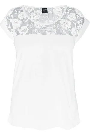 Urban classics T-Shirt z Ladies Top Laces Tee