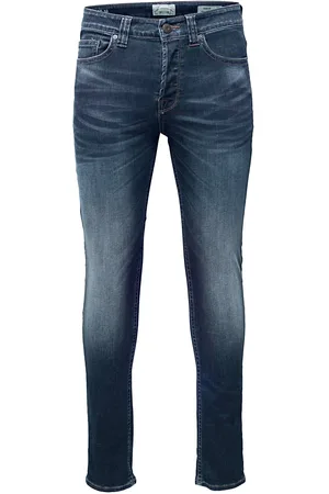 Only & Sons Jeansy z Weft Med Blue