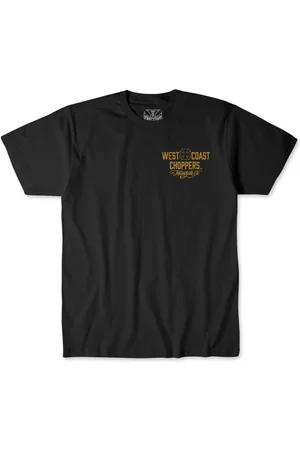 WEST COAST T-Shirt z WCC Motorcycle T-shirt Black/Yellow