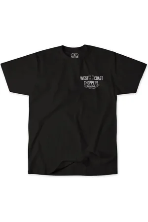 WEST COAST T-Shirt z WCC Motorcycle T-shirt Black/White