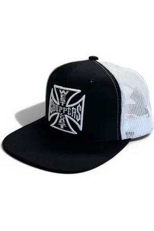 WEST COAST Czapka z - OG Cross Flatbill Hat Black/White