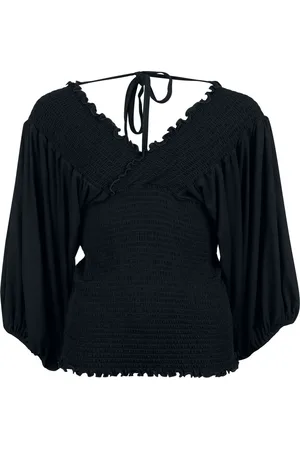 EMP Longsleeve z Smocked Long-sleeved Top