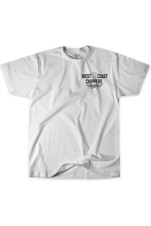 WEST COAST T-Shirt z WCC Motorcycle T-shirt White/Black