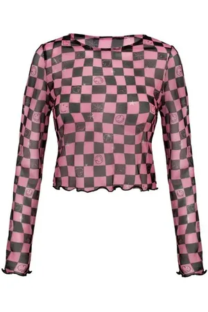 Hell Bunny Longsleeve z x Smiley Originals Distortion Top