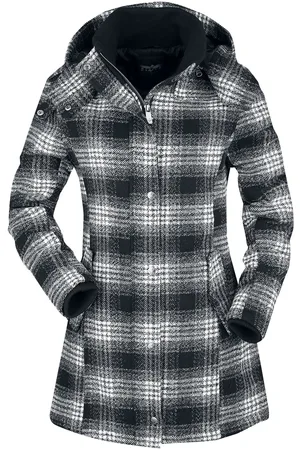 EMP Płaszcz krótki z Checkered short coat