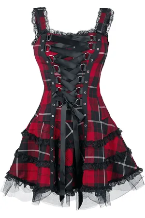 Hell Bunny Sukienka krótka z Harley Tartan Dress