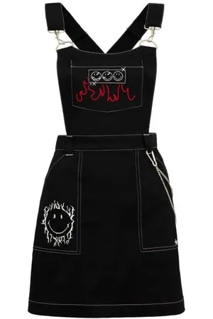 Hell Bunny Sukienka krótka z x Smiley Originals Dylan Pinafore Dress
